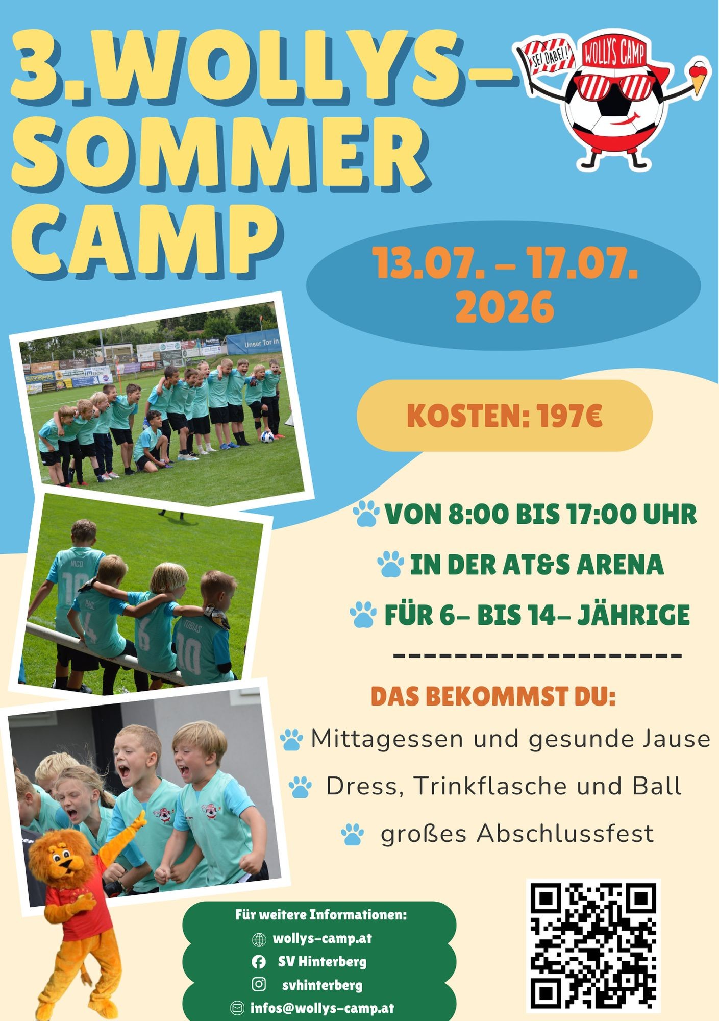 Wollys Camp 2026 - Flyer